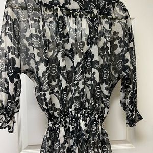 Banana Republic peplum blouse Sz S